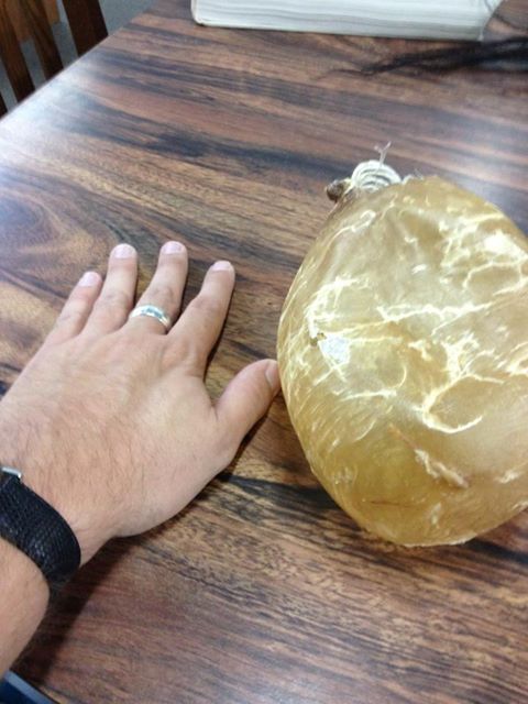 Photo: This is a Northern Cheyenne artifact seen during our recent Mission 3 research trip. Any ideas what it is,  or what it was used for? The hand is for scale.