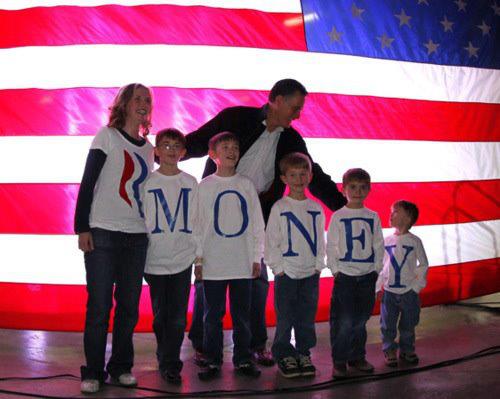 Photo: The Romney family misspells their own name in what might be the greatest Freudian slip in US history.