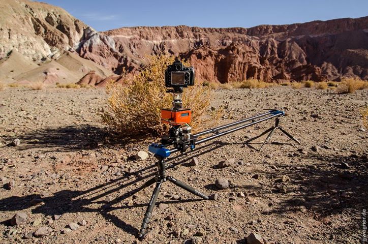 Photo: Shooting video in the Atacama Desert with the EMotimo and Stage One!