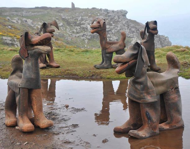 Photo: Old boots transformed into pieces of art !
http://bit.ly/13uSiwh
