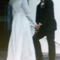Me Lynda wedding on stepps blurry