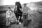 Me North Uist 1957 on Jimmie McDonalds brothers farm