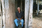 Gregor in the outhouse
