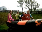 4 kids rubber boating