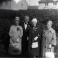 Mum Grandma Aunt Chris Uncle Archie  Marion Smiths wedding East Kilbride 1962