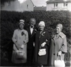 Mum Grandma Aunt Chris Uncle Archie  Marion Smiths wedding East Kilbride 1962