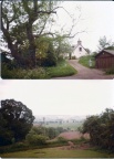 David and May Camerons house Crieff Perthshire and view from
