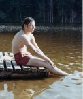 me at Tom Dixons rich friends property upstate NY 1969